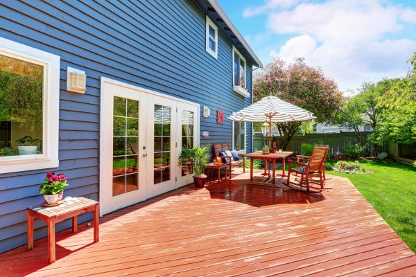 Blue Siding Installation in Baytown